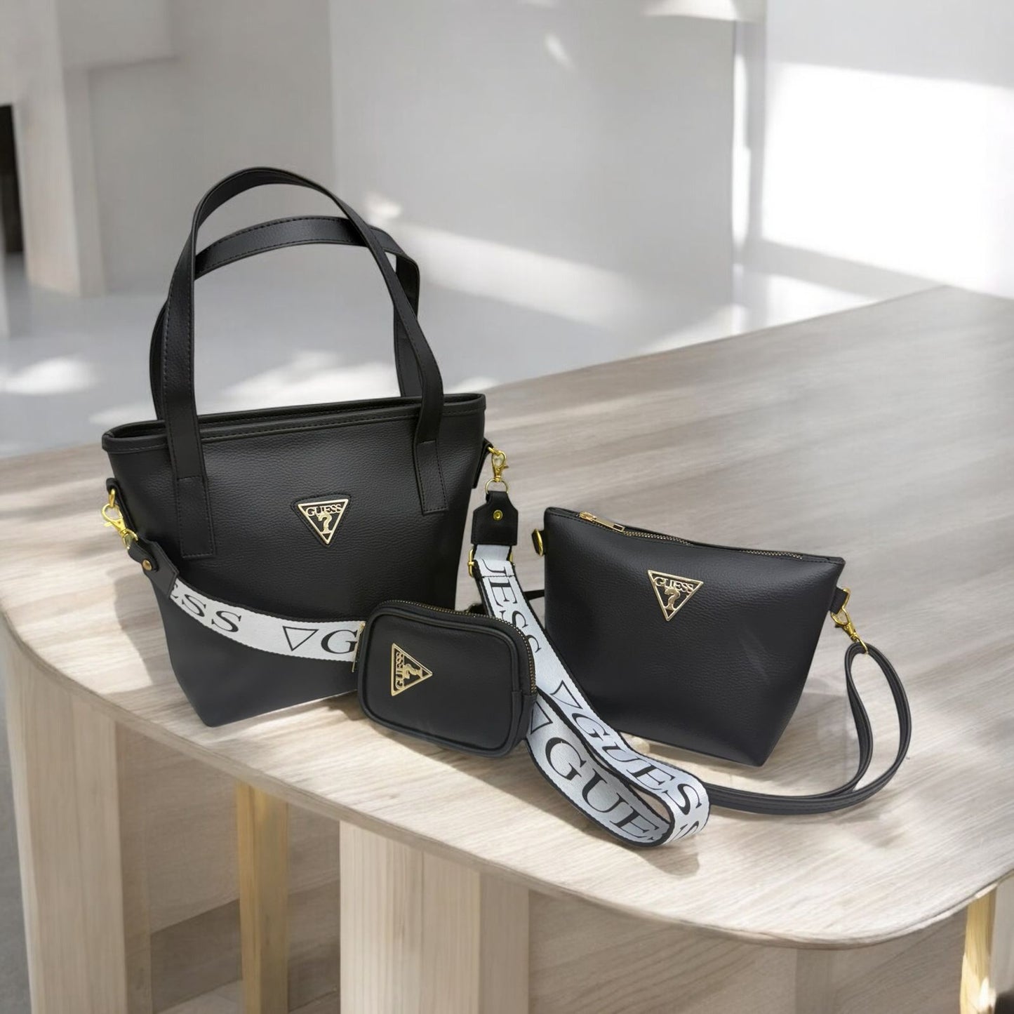 ¡El Combo Perfecto Para El Mes De Las Madres! 3x1 Bolso De Mano, Carriel y Monedero