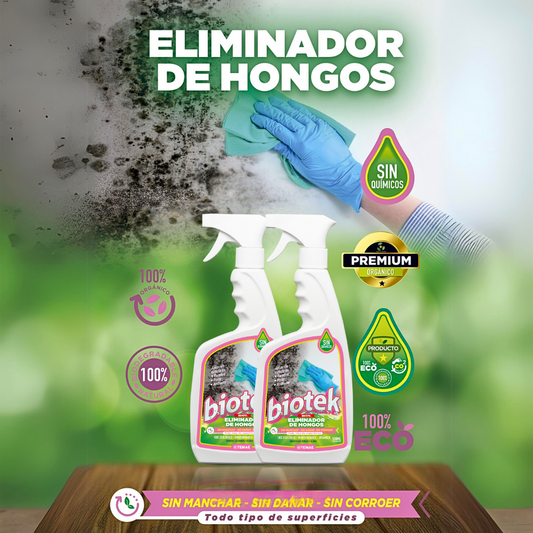 Biotek Eliminador de Hongos y Moho x 2 Unidades + Envío Gratis